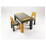 Дитячий столик і 2 стільчики Tega Multifun 1+2 TI-011-172 graphite mustard графіт/жовтий, фото 3