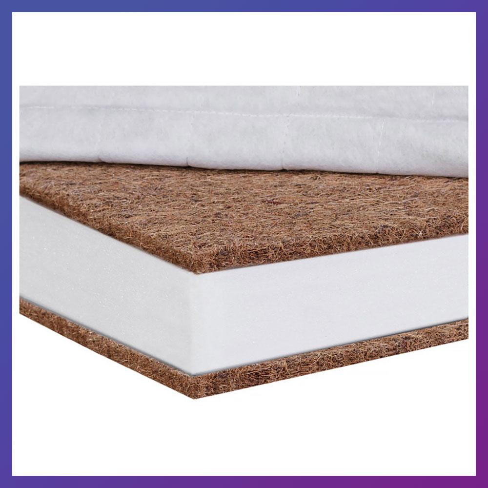 Матрац для дитячого ліжечка Солодких Снів Bamboo Comfort lux KPK 120x60x8 білий