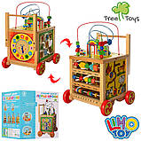 Дитяча розвивальна іграшка MD 2000 дерев'яна лабіринт на прововці, фото 3