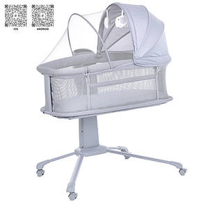 Приставне дитяче ліжечко манеж 5 в 1 Mastela 3378 музика USB таймер москітна сітка