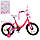 Велосипед дитячий MB 14042-1, 14 дюймів, малиновий, фото 3
