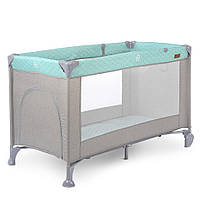 Дитячий манеж ME 1096 Mint Gray м'ятний 125 х 65 х 78 см