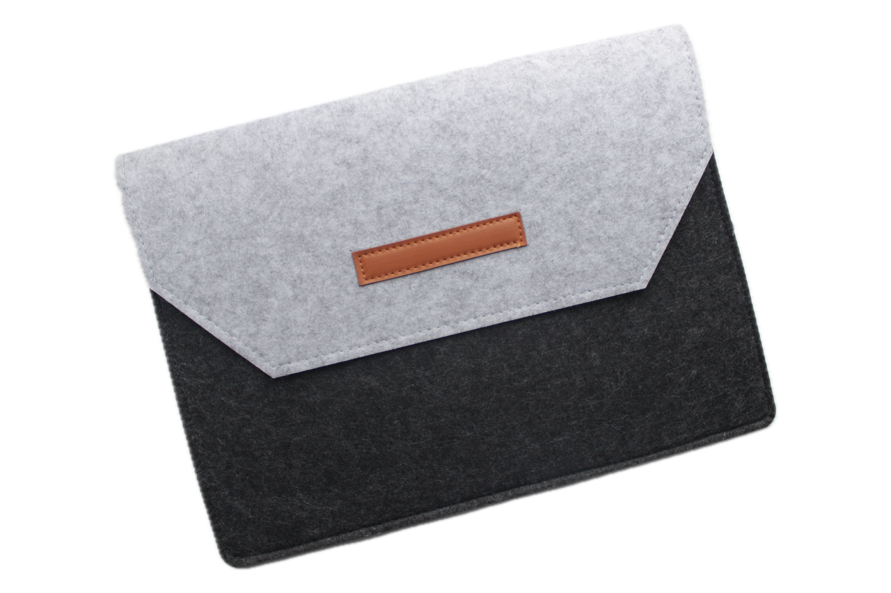 Чохол-конверт з фетру для Macbook Air/Pro 13,3-13.6" - темно-сірий, фото 1