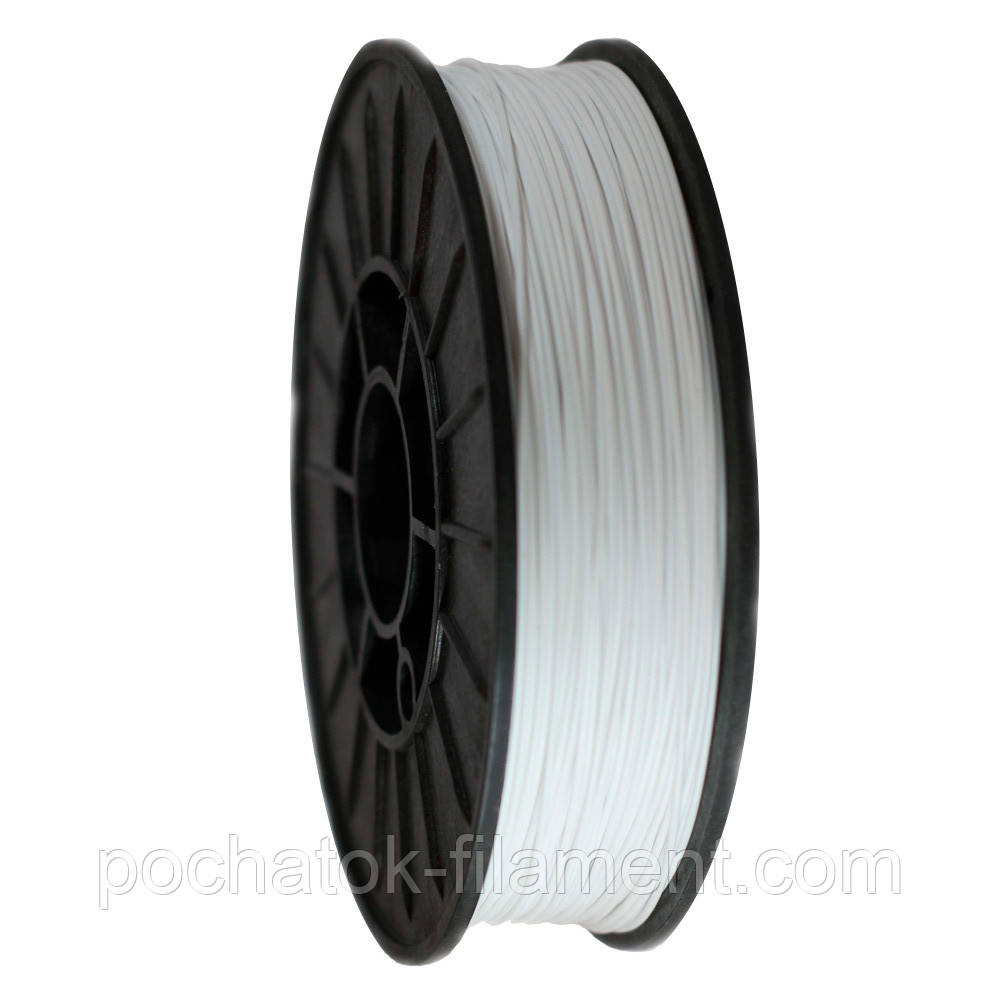 PLA філамент нитка пластик для ЗD друку Pochatok Filament 1,75 мм. Білосніжний, фото 1