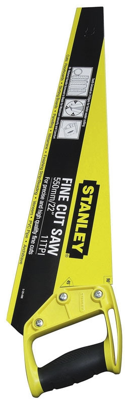 Ножовка пилка по дереву 450мм 11TPI OPP Fine Finish JET-CUT Stanley (1-20-093) |ножівка
