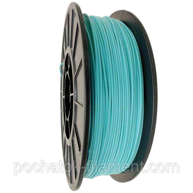 PLA филамент нить пластик для 3D принтера Pochatok Filament 1,75мм Аква (блакитно-зелений), фото 1