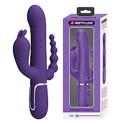 Вібратор PRETTY LOVE Cammy Dark Purple, Twinkled Tenderness, 7 thumping functions 7 vibration functi