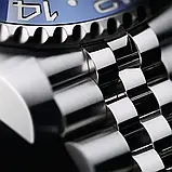 Pagani Design PD-1661 Jubilee Silver-Black Годинник чоловічий механічний з автопідзаводом водонепроникний з датою, фото 8