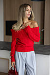 Светр Anetta з відкритими плечима з закотом, фото 6