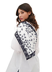 Косинка дизайнерска "Ластівки на чорному" My Scarf