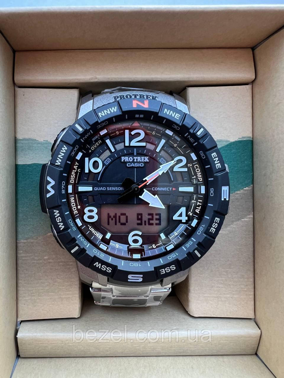 Чоловічий годинник Касіо ProTrek PRT-B50T-7ER PRT-B50T-7 Касіо японські кварцові