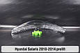 Скло фари Hyundai Solaris (2010-2014) дорест ліве, фото 3