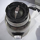 Універсальний потужний блендер 1000 Вт, стаціонарний блендер-кавомолка з 2 швидкостями та зі знімними ножами, фото 5