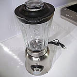 Універсальний потужний блендер 1000 Вт, стаціонарний блендер-кавомолка з 2 швидкостями та зі знімними ножами, фото 2