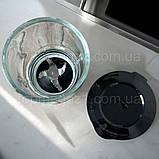 Універсальний потужний блендер 1000 Вт, стаціонарний блендер-кавомолка з 2 швидкостями та зі знімними ножами, фото 4