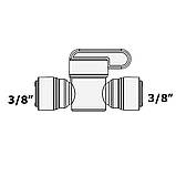 Охідний кран для гнучкої трубки 3/8" (9 мм), фото 4