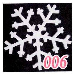 Сніжинка 32 см товщ 1,8 см No 006 з пінопласту велика від 10 шт.