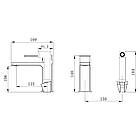 Змішувач для раковини Qtap Gemini (з гігієнічним душем) QTGEM272GMB45692 Gunmetal Black PVD, фото 2