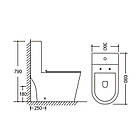 Унітаз-моноблок підлоговий Qtap Kolibri Ultra Quiet безобідковий із сидінням Soft-close WHITE QT10226380W, фото 2