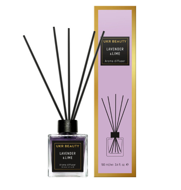 Аромадифузор Ukrbeauty "Lavender & Lime" 100 мл (2000042000103)