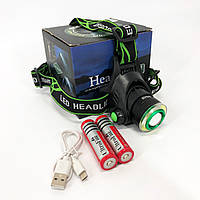 Налобный светильник для работы в темноте, Фонарик на голову для домашних работ, Фонарик налобный мощный HS-94