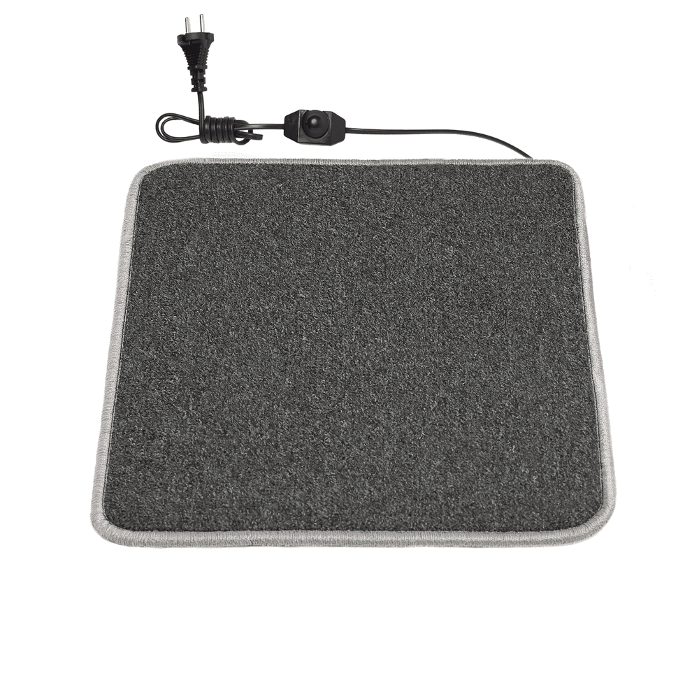 Килимок з підігрівом 50×40 см з термоізоляцією та регулятором Темно-сірий