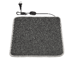 Килимок з підігрівом 50×40 см з термоізоляцією та регулятором Темно-сірий