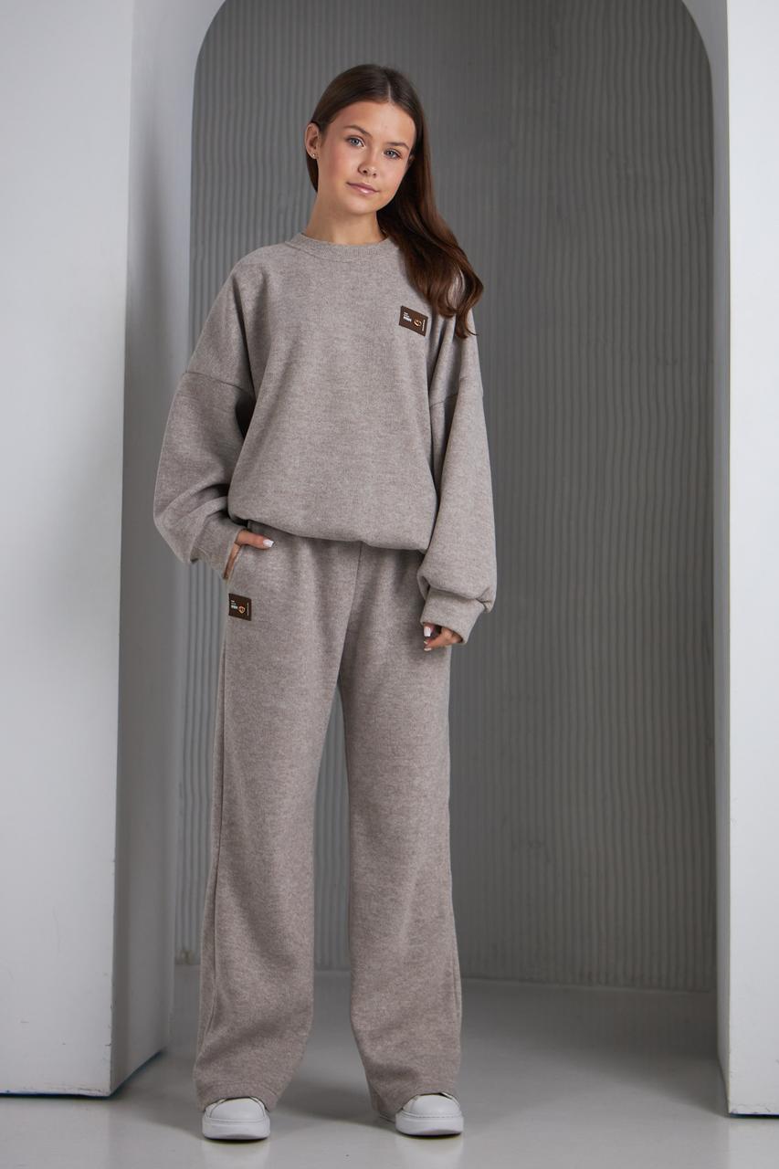 Дитячій підлітковий шерстяний костюм  ОВЕРСАЙЗ Ангора