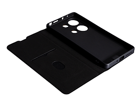 Шкіряний чохол-книжка Fibra case на Xiaomi Redmi Note 13 Pro (4G) / рожевий, фото 4