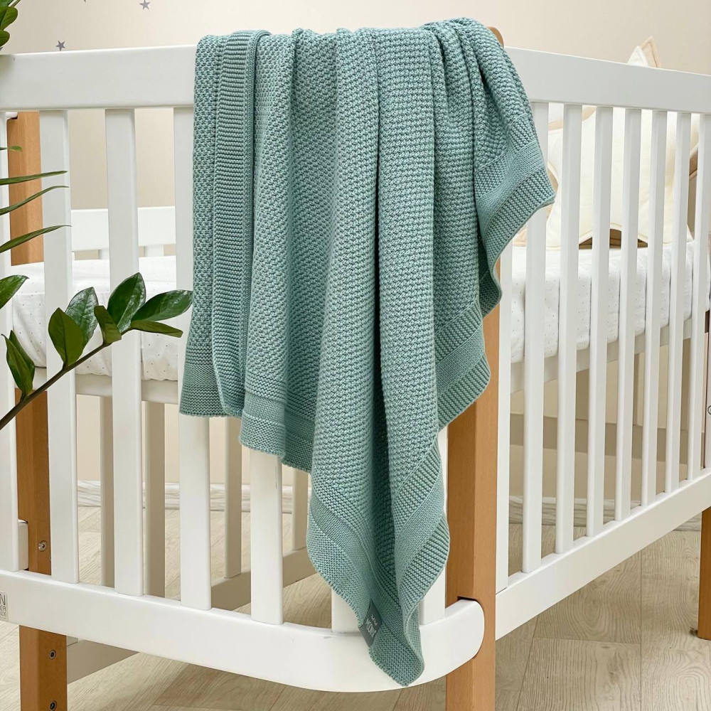 Дитячий плед м'ята темна