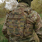 Плитоноска Kiborg GU gen.2 мультикам для бронеплит З швидким скиданням Виготовлені з Cordura 1000D 380 г/м² з NIR-просоченням, фото 9