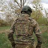 Плитоноска Kiborg GU gen.2 мультикам для бронеплит З швидким скиданням Виготовлені з Cordura 1000D 380 г/м² з NIR-просоченням, фото 11
