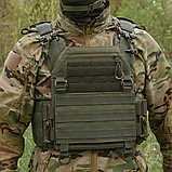 Плитоноска Kiborg GU gen.2 Хакі для бронеплит З швидким скиданням Виготовлені з Cordura 1000D 380 г/м² з NIR-просоченням, фото 8
