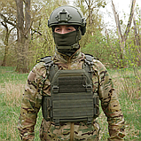 Плитоноска Kiborg GU gen.2 Хакі для бронеплит З швидким скиданням Виготовлені з Cordura 1000D 380 г/м² з NIR-просоченням, фото 11