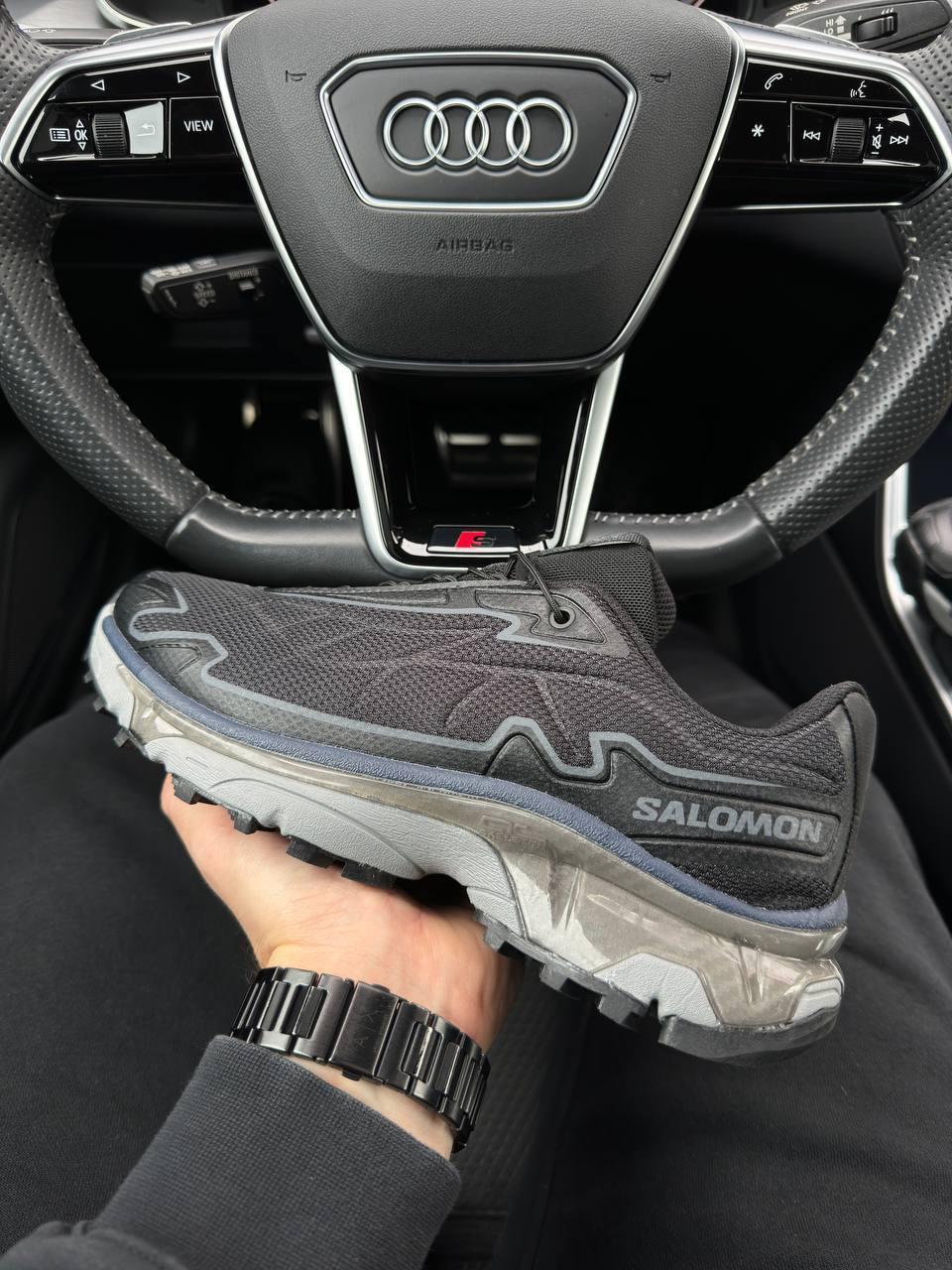 Чоловічі кросівки Salomon Advanced XT-SLATE Black Grey, водонепрон. текстиль нейлон кеди Соломон Чоловіче взуття