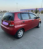 Дефлектори вікон (вітровики) Chevrolet Aveo 5D HB (хетчбек) 2002- (Autoclover/Корея), фото 5