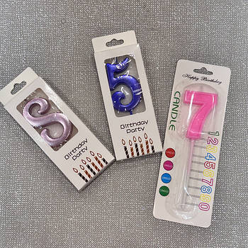 Свічки в торт розпрордаж всі по 10 грн