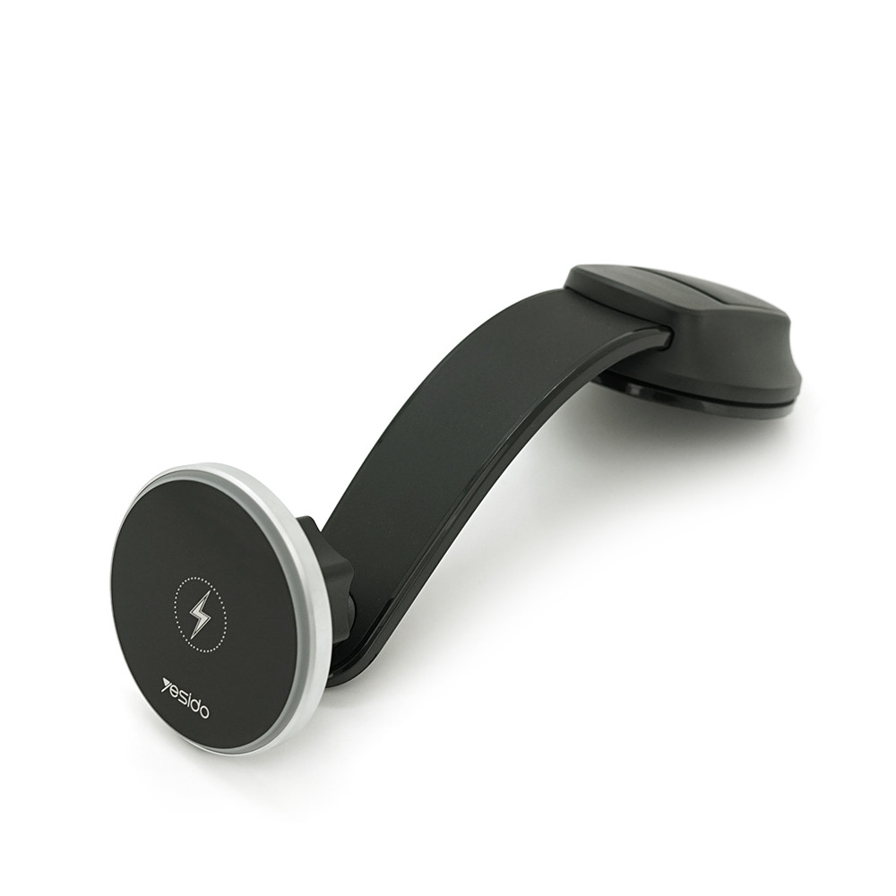 Автотримач Yesido C292+ Wireless Charging 15W, кріплення на торпеду, магніт, Black, Box SL-1