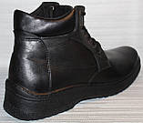 Черевики чоловічі зимові на шнурках чорні від виробника модель АМ250, фото 4