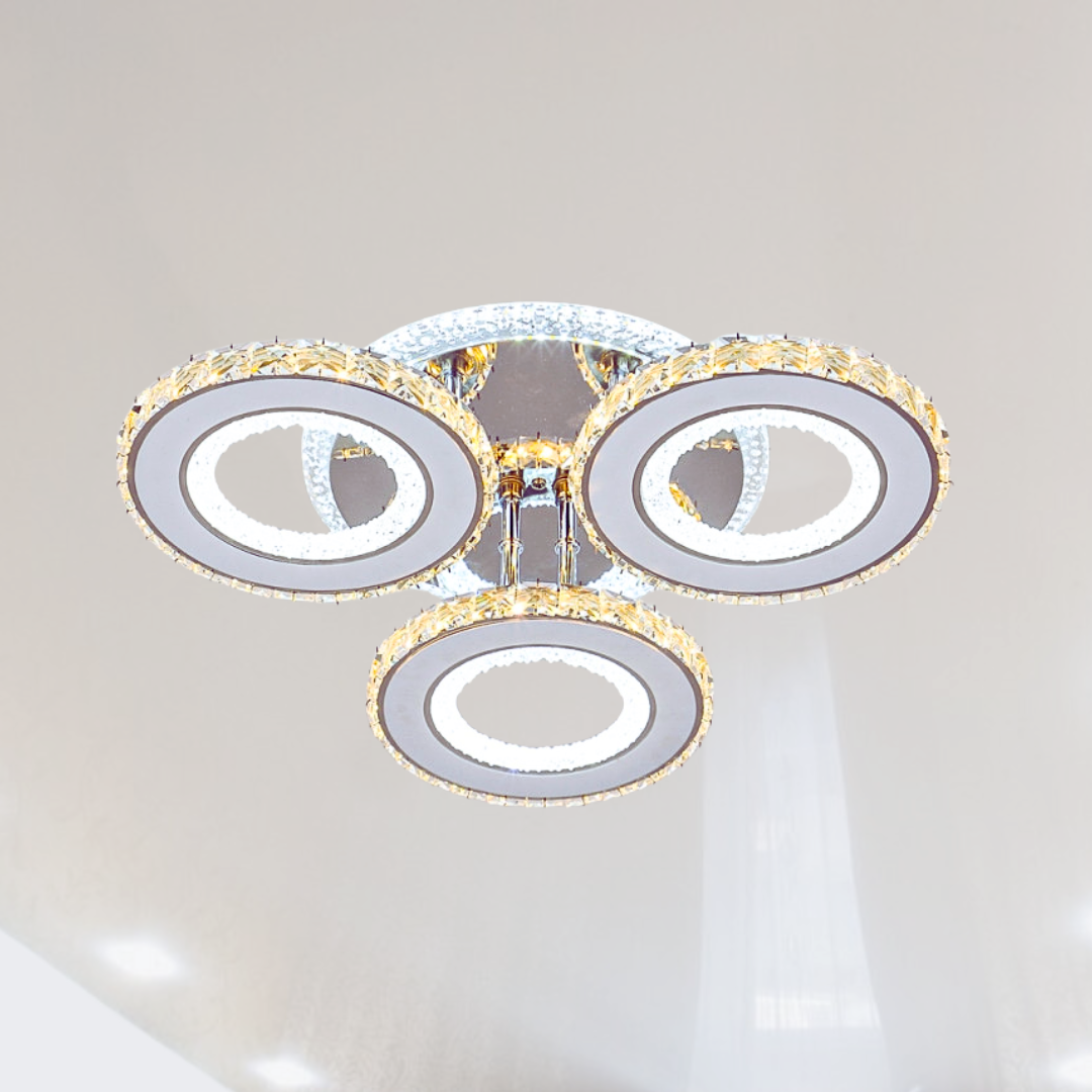 Люстра Лед на кухню F+Light 120W до 20 м² колір Хром FP-23509-3H-RGB