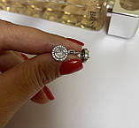 Срібні сережки на закрутках, родій, фото 5