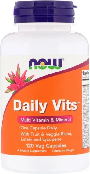 Мультивітаміни NOW Foods Daily Vits 120 капс