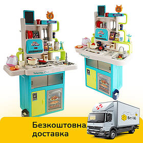 Кухня іграшкова (115 елементів, звук, парогенератор, підсвічування, робочий кран, посуд) 922-178