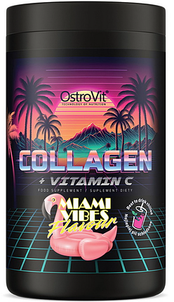 Коллаген OstroVit Collagen + Vitamin C 400 г Тропічний, фото 1