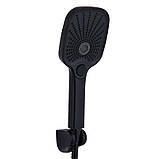 Змішувач для ванни Qtap Gemini (з душовим гарнітуром) QTGEM259BLM45682 Black Matt, фото 4