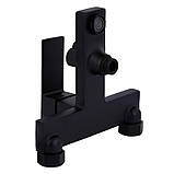 Змішувач для ванни Qtap Gemini (з душовим гарнітуром) QTGEM259BLM45682 Black Matt, фото 6