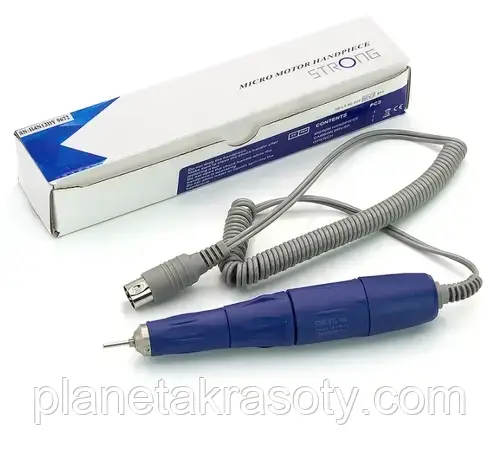 Ручка-мікромотор STRONG 105L для манікюру та педикюру 35000 об, фото 1
