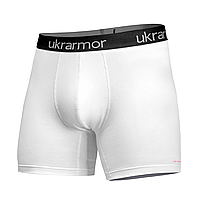 Труси чоловічі “Soldier's Boxer”. Матеріал Charged Cotton. Білі з рожевим логотипом