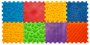 Килимок масажний Пазли Мікс 8 елементів