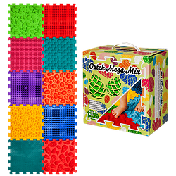 Ортопедичнийк масажнийкилимок  Пазли Мікс 10 елементів